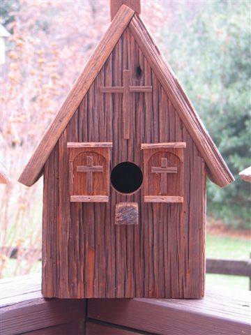 Barnwood birdhouse